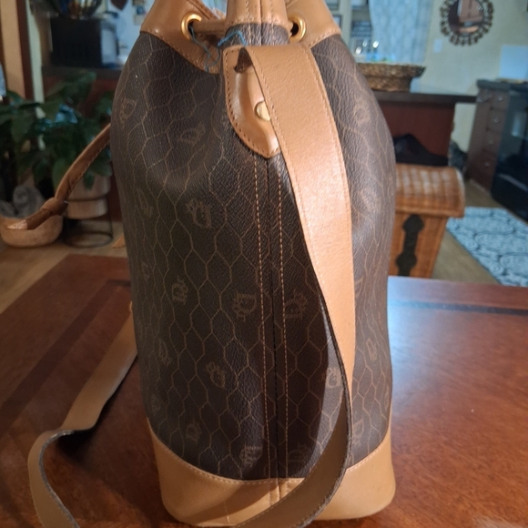 Dior Elegant Brown and Tan Designer Bucket Bag main image 5